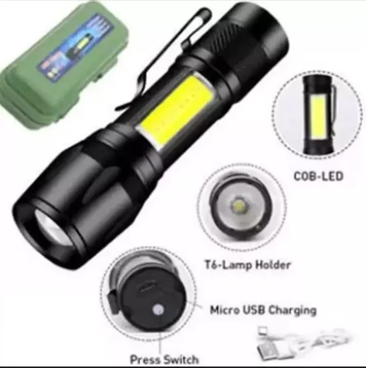 Rechargeable%20Flashlight%20Torch%20LED%20USB%20Portable%20Torches%204%20Modes%20Zoom%20Mini%20Camping%20Lighting%20-%20Image%203
