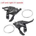 Bike Derailleurs 3x7 21 Speed Switch MTB Bicycle Shifter Levers Brake with Shift Cable Cycling Disc Handle for Bike Trekking Huiye. 