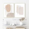 Earth Tone Abstract Geometry Canvas Painting Beige Gray Neutral Color Poster Wall Pictures Boho Wall Art Print Living Room Decor.