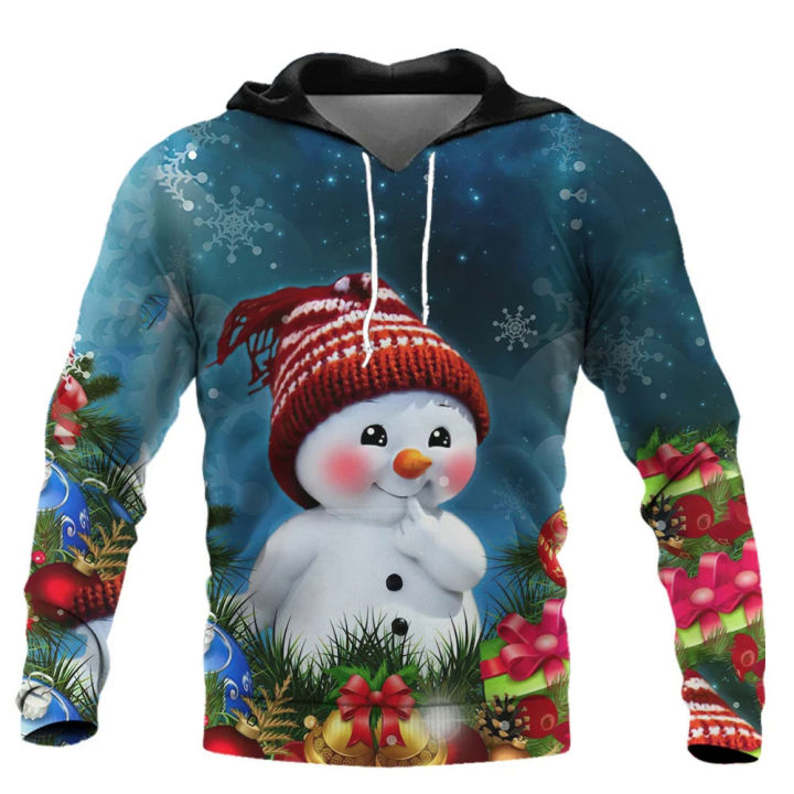 Christmas Clothing Men's Hoodies Autumn Winter Fashion Hooded
