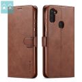 【3C VictoryEagle】[MIGA Plaza] for Samsung Galaxy A11/M11 R flip wallet case leather cover bags coques with card slots casing. 
