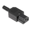 1Pc 16A 250V Straight Cable Plug Connector C13 C14 Female Male Plug Rewirable Power Connector 3 Pin AC Socket Industrial Plug Hudduo. 