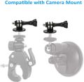 Tripod Mount Adapter Compatible with GoPro Hero 8, 7, 6, 5, 4, Session, 3+, 3, 2, 1, Hero (2018), Fusion, DJI Osmo, Sjcam, Xiaoyi Action Cameras - Pack of 1 (Black). 