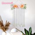 Ameesi Hair Accessories Organizer Wall Mounted Rainbow Tassels Hair Bows Holder. 