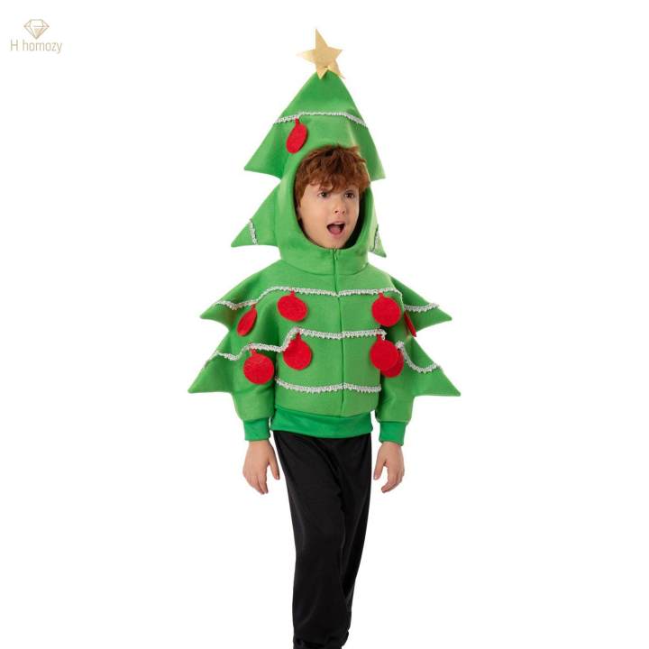 Children%20Christmas%20Tree%20Costume%20Dress%20up%20Clothes%20Christmas%20Jacket%20for%20Party%20Favors%20Holiday%20Stage%20M%20-%20Image%206