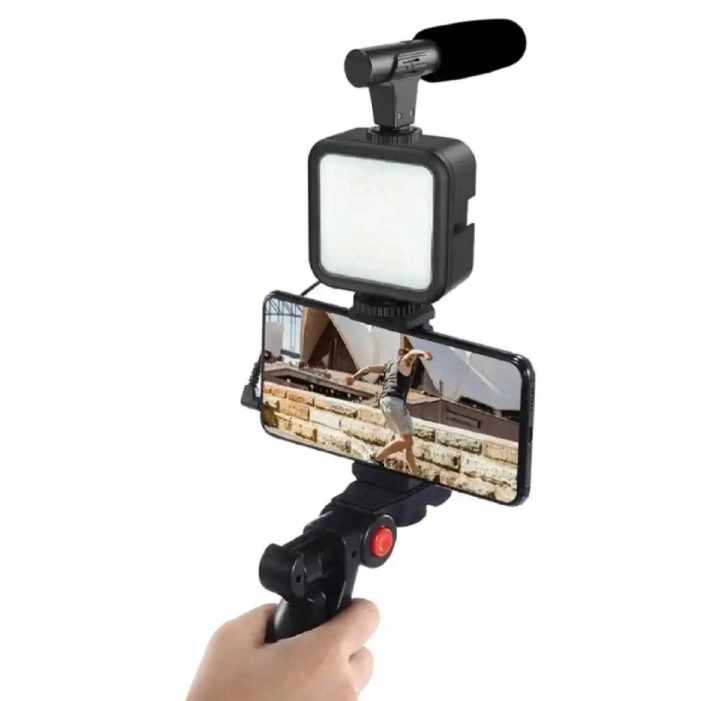 Video%20Making%20Kit%20Live%20Video%20Shooting%20Kit%20Plastic%20Professional%20Desktop%20Phone%20Set%20For%20Indoor%20Remote%20Control%20Vlogging%20Video%20Making%20Kits%20Microphone%20LED%20Fill%20Light%20Mini%20Tripod%20-%20Image%205