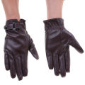 【Limited edition】 Winter Leather Gloves Full Finger Motorcycle Driving Warm Screen Huiye. 