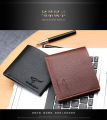 Casual Korean Style PU Leather Men Wallet with Coin Pocket - Imported Fashion Accessory.