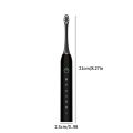 6 Clean Modes Sonic Electric Toothbrush USB Rechargeable Tooth Brush For Adult X-3 Washable Teeth Whitening and Cleaning Brush. 
