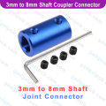 3mm to 8mm Shaft Joint Coupler Connector 3-8mm Clamp Universal Joint Stepper Motor Coupler For CNC 3D Printer Parts Gadget PCB.