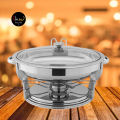 192139 Food Warmer Oval Shap W/Spn - Silver.