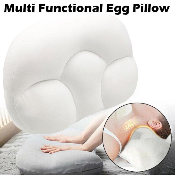 3D Cloud Neck Sleep Pillow Multifunctional Egg Sleeper All-round Orthopedic Neck Pillow for Sleeping Pain Release Cushion Y9X1