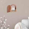 Electrical Outlet Cover Wooden Socket Protection Box for Wall Home Outdoor. 
