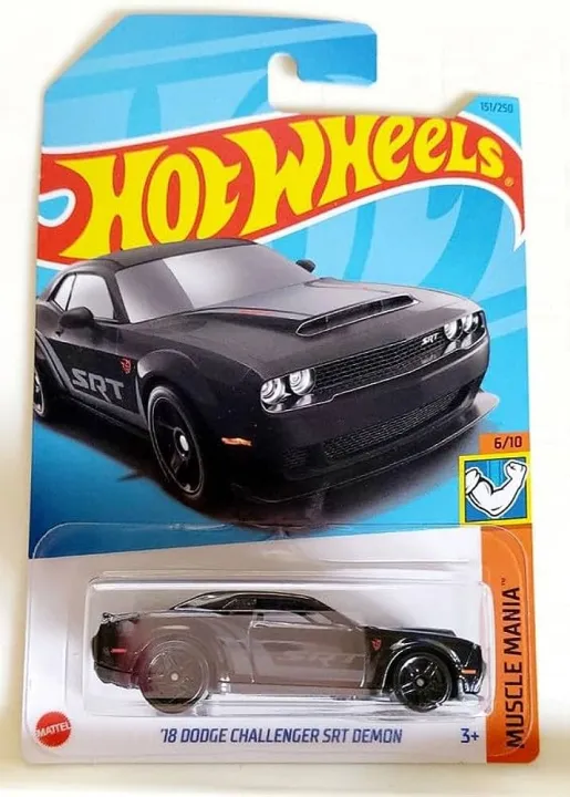 Hot Wheels 2023 Release (Mainline) 18 Dodge Challenger SRT Demon, Scale - 1:64