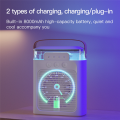Desk Air Cooler Fan with Colors LED Light Modes for Desk Nightstand Coffee Table-E. 