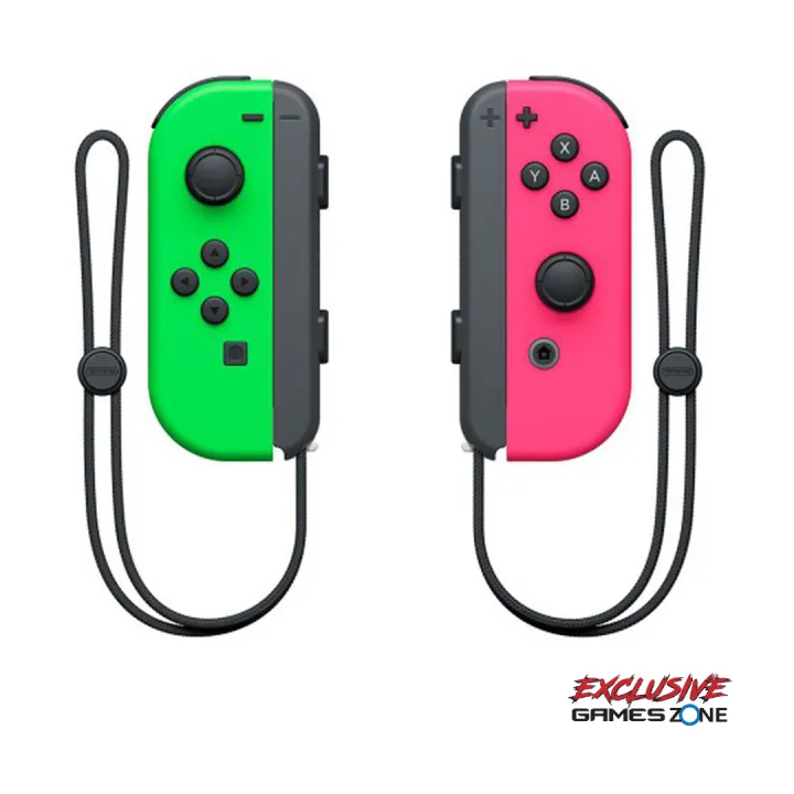 Nintendo%20Joy%20Cons%20(L)/(R)%20-%20Neon%20Green/Neon%20Pink%20JoyCon%20-%20Image%204