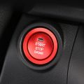 Car START Engine Button Cover STOP Key Ignition Switch Sticker Red.
