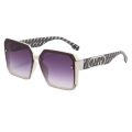 Women's 2024 Spring Fashion Retro Oversized Sunglasses F Brand Square Shades European and American Trendy Street Style Fashion Sun Glasses.