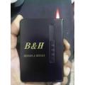 Gas Lighter Inside With Automatic Cigarate Storage Box Case-2 in 1. 