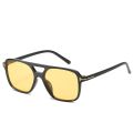 Fashion Rectangle sunglasses women men brand design Tom Ford Candy-colors oversized Flat top sun glassses Double Bridge Eyewear. 