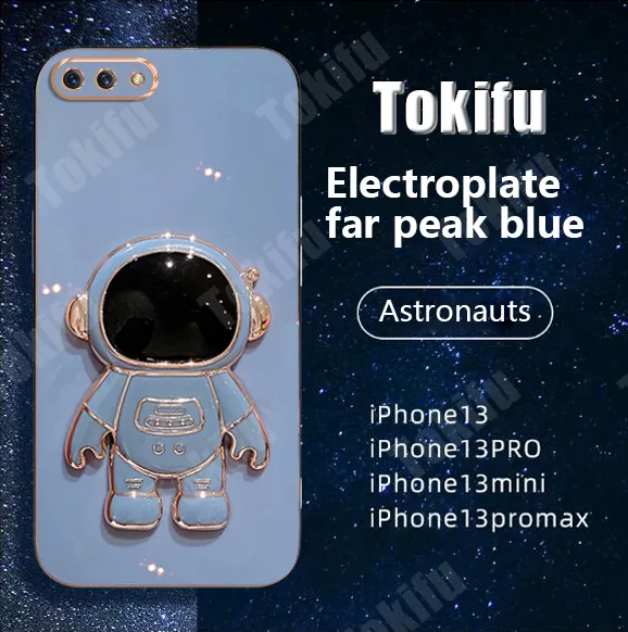 Tokifu%20For%20OPPO%20A3s%20Back%20Cover%20With%20Astronaut%20Folding%20Holder%20Luxury%206D%20Plating%20Case%20Soft%20Silicone%20Bracket%20Phone%20Cases%20-%20Image%202