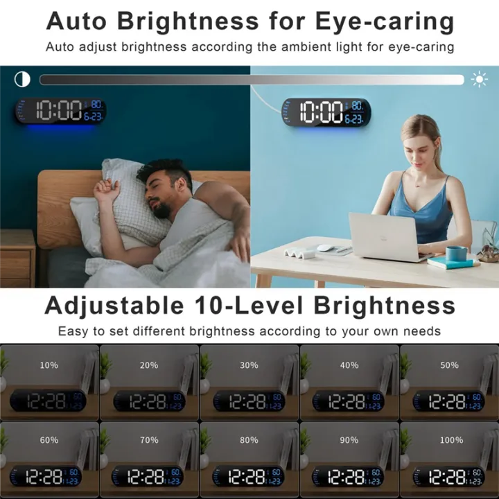 Digital%20Clock%20Wall%20LED%20Digital%20Alarm%20Clock%20Timing%20with%20Remote%20Control%2013.7Inch,Auto%20Brightness,Dual%20Alarm%20Clock%20&%20Timer,for%20Bedroom,%20Gift%20-%20Image%207