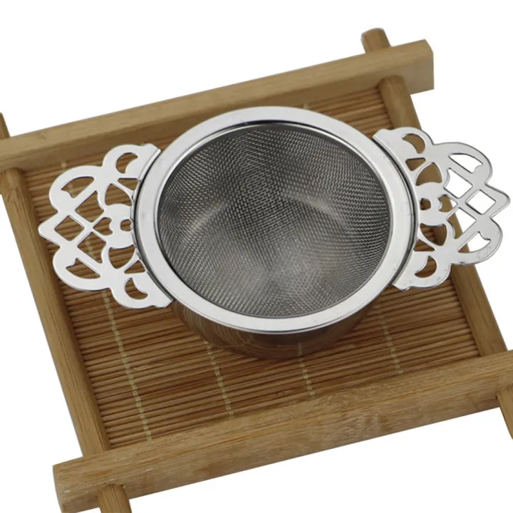 Tea%20Strainers%20with%20Drip%20Bowls%20(2-Pack);%20Elegant%20Stainless%20Steel%20Loose%20Leaf%20Tea%20Strainers%20Exquisite%20Product%20-%20Image%206