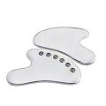 Magnetic Gua Sha Tool Stainless Steel Scraper Facial Massage Face Lift Skin Tightening Metal Contour Reduce Puffiness.