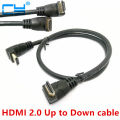 Hdmi 2.0 4k 3d Dual 90 Degree Up Angled Hdmi Male To Down Angled Hdmi Male Hdtv Cable 30cm/60cm/180cm For Dvd Ps3 Pc.