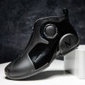 New Rain Boots Men's Short Tube Rain Shoes Men's Construction Site Dual-Use Kitchen Anti-Slip Waterproof and Hard-Wearing Rain Rubber Boots.