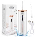 Oral Irrigator Portable Dental Water Flosser USB Rechargeable Water Jet Floss Tooth Pick 2 Jet Tip 280ml 3 Modes IPX6. 