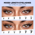 Lash Clusters Set DIY Lashes Extension Kit Individual Eyelash Extension Kit Full Set Lashes Kit with Lash Bond and Seal Makeup.