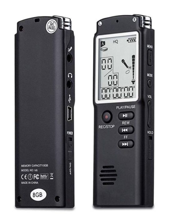 Digital Voice Sound Recorder 8GB Noise Reduction