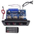 2X25W+50W 2.1 Channel Bluetooth 5.0 Subwoofer Class D Audio Amplifier Board Kit with DC Female+USB Cable+Remote Control.
