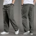 Men's Cargo Pants Summer Spring Cotton Work Wear New In Large Size 6XL Casual Climbing Joggers Sweatpants Hombre Autumn Trousers.