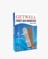 100 Pcs Getwell First Aid Strip Tape One Time Cotton Bandages 825503.