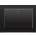 Tempered Glass Mechanical Button Electrical Wall Switch 4 Gang 2 Way 118mmx72mm Black Panel Light Switch 4gang 2way. 