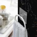 No drill Towel rack bathroom self adhesive wall hanging organizer no trace towel holder bathroom organizer.