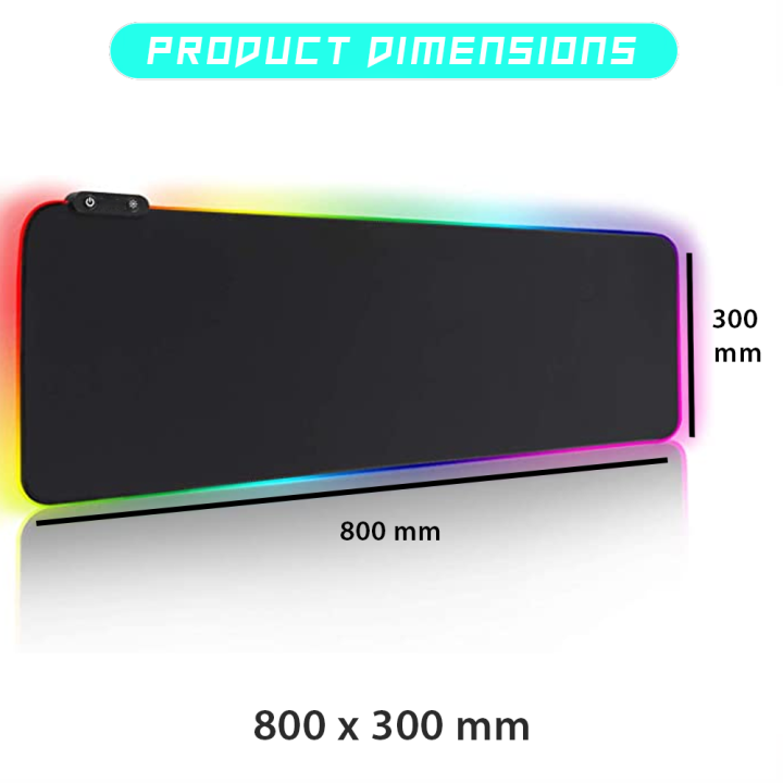 Rgb%20Gaming%20Mouse%20Pad%20With%20Backlit%20Keyboard%20Pad:%20Enhance%20Your%20Gaming%20Setup%20With%20Vibrant%20Lighting%20Mousepad%20-%20Image%202