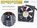 Brand-new AVC dual-ball DS08025B12U 12V DC brushless 8025 8CM computer motherboard chassis fan.
