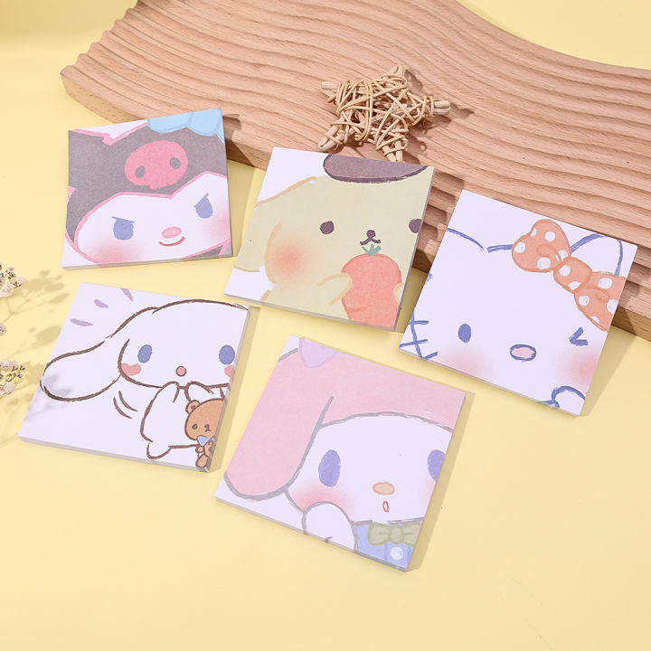 New 50heet/et ticky Note Pad Memo Pad Kawaii anrio Cinnamoroll Anime Notepad Notebook chool tationery Office upplie