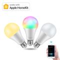 Homekit APP Control WIFI Smart LED lamp Smart LED light Bulb 15W 110V 220V Siri Voice Control For Alexa Echo Google Home.