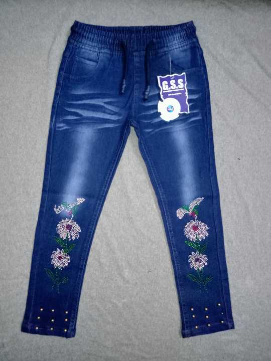 Girls%20Denim%20Jeans%20Long%20Pant%20(2-12Y)%20Years%20Blue%20colour%20-%20Image%202