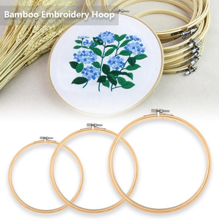 5/6/8Inch Embroidery Cross Stitch Bamboo Hoop Frame Ring Wooden Hoop Round Needlecraft Sewing Tools