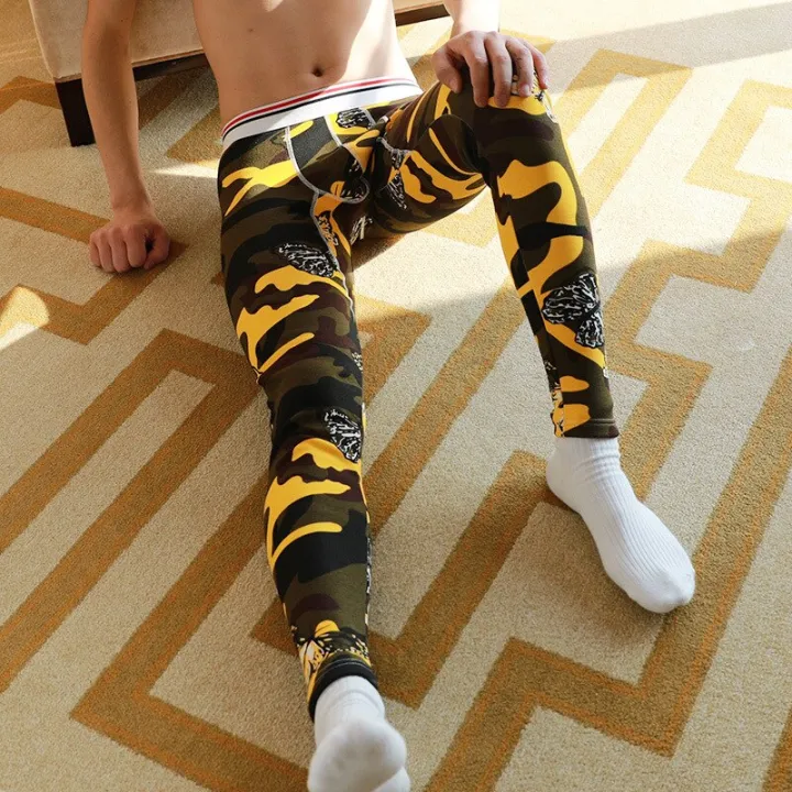 trend%20Men's%20WJ%20Brand%20Cotton%20Plus%20cashmere%20Leggings%20thermal%20Flowers%20Printing%20Pajamas%20Man%20Gay%20Tight%20trousers%20Keep%20warm%20pants%20-%20Image%207