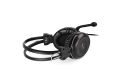 A4tech HS-30 Headphone -  Comfort-Fit - Stereo Sound - Noise-cancelling Mic - 3.5mm Plug - Black. 