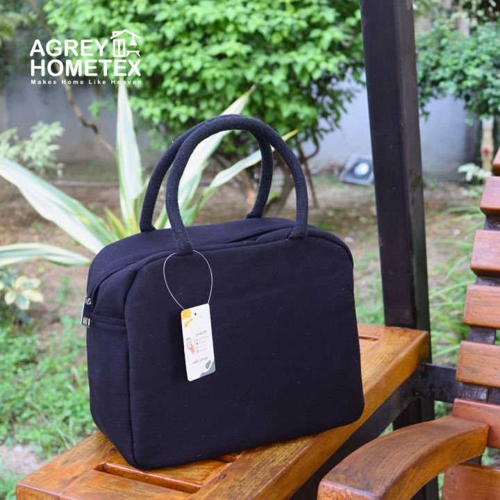 Lunch%20Carry%20Bag,%20Cotton%20Fabric,%20Black,%20(10.5%E2%80%B3x8.5%E2%80%B3x5%E2%80%B3)%20-%20Image%207