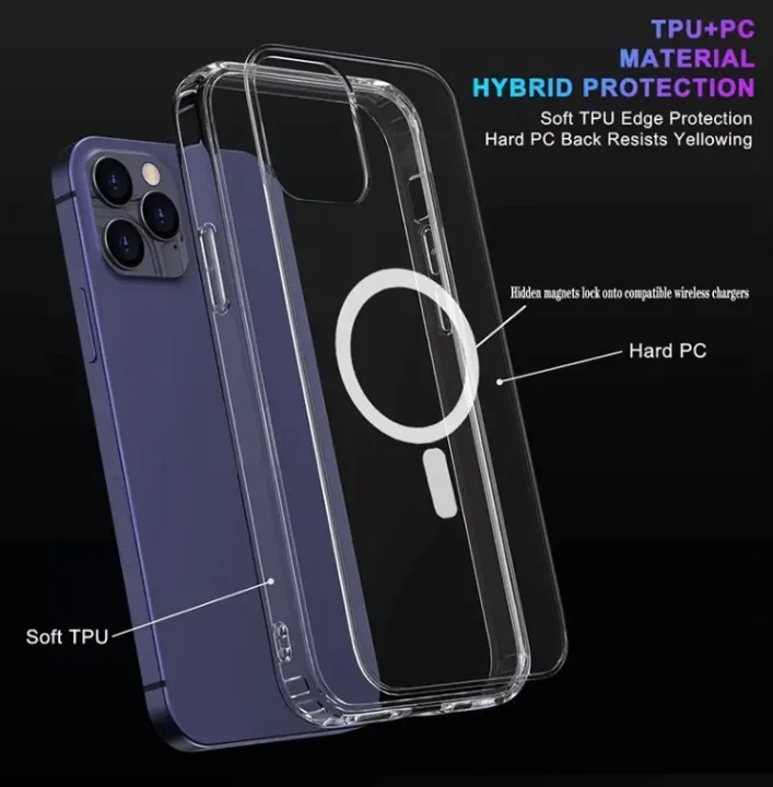 IPhone%20Clear%20Magsafe%20Case%2016,15%2014/14plus/14%20Pro/14%20Pro%20MAX/13/13Pro/13%20MAX/13%20MINI/12/12%20Pro/12Mini/12%20Pro%20all%20series%20for%20Apple%20Anti%20Yellow%20Magsafe%20Magnetic%20Clear%20Case%20for%20iPhone%20-%20Image%202