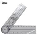 【100%-original】 3PCS 360 Degree 0-140mm Angle Medical Spinal Angle finder Goniometer Protractor Angle Ruler. 