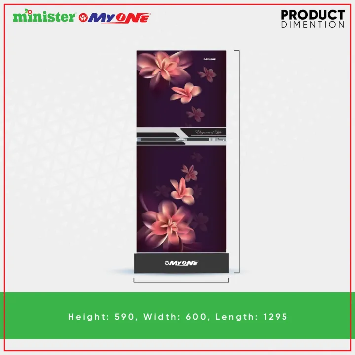 MYONE%20MY-1F5G%20GORGEOUS%20TULIP%20BLACK%20MATCH%20refrigerator-165%20litter%20with%20Free%20Delivery%20-%20Image%207